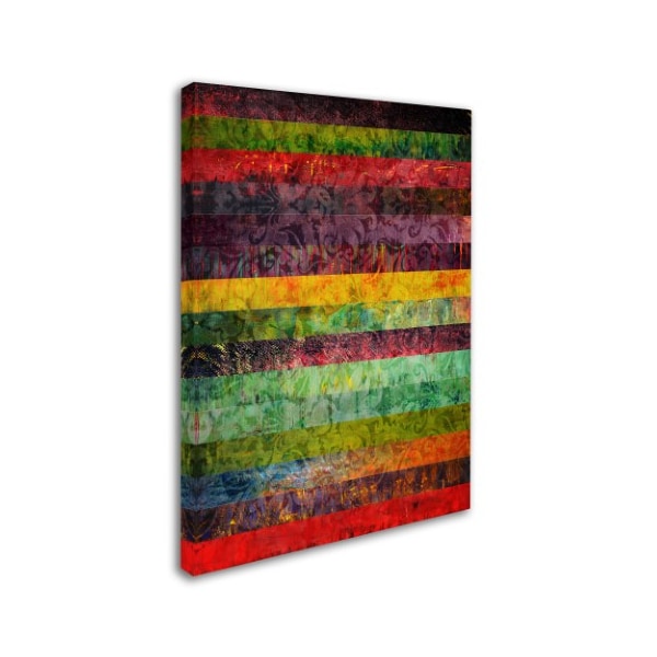 Michelle Calkins 'Brocade And Fifteen Stripes 2' Canvas Art,18x24